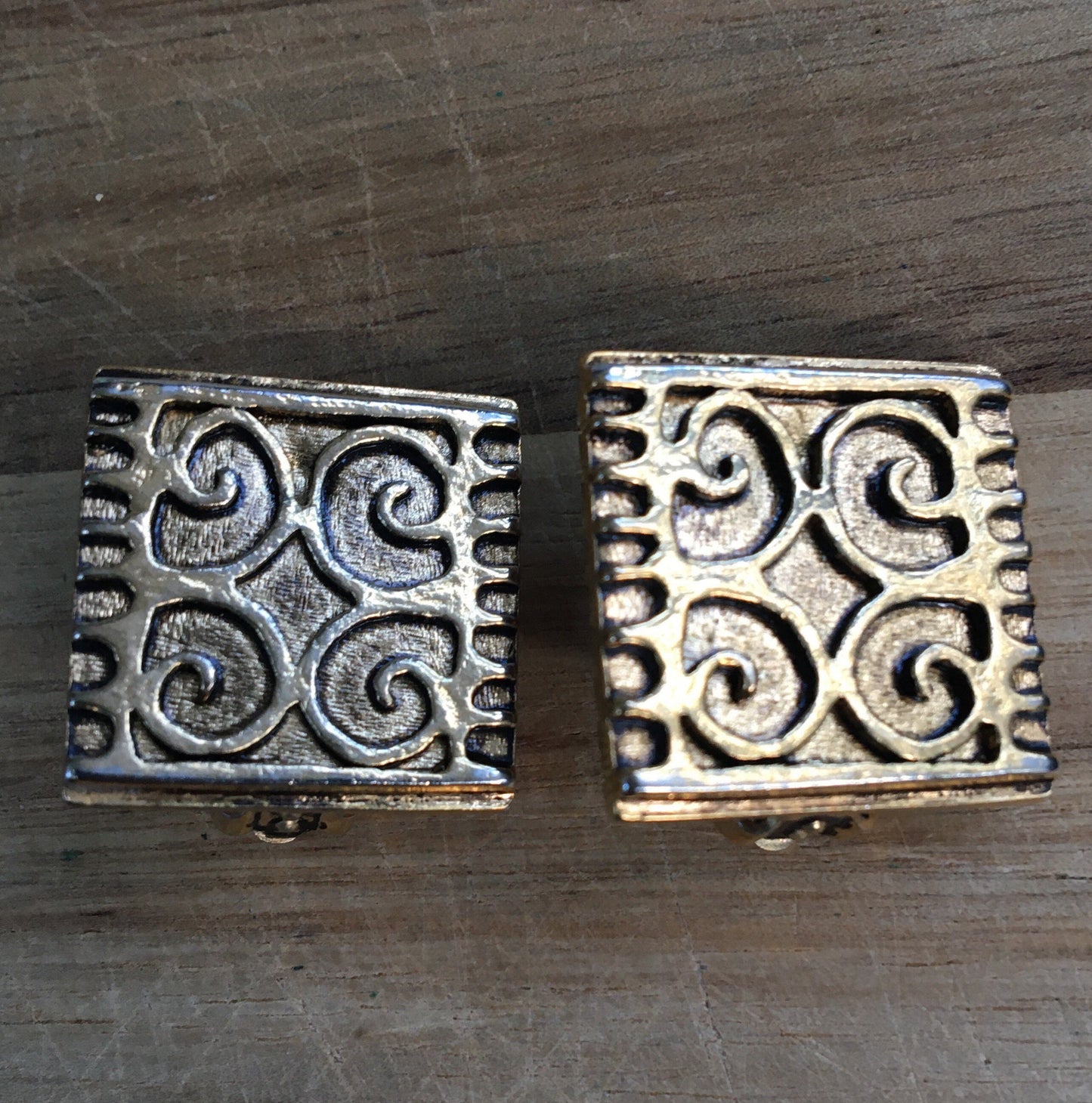 Vintage clip on earrings