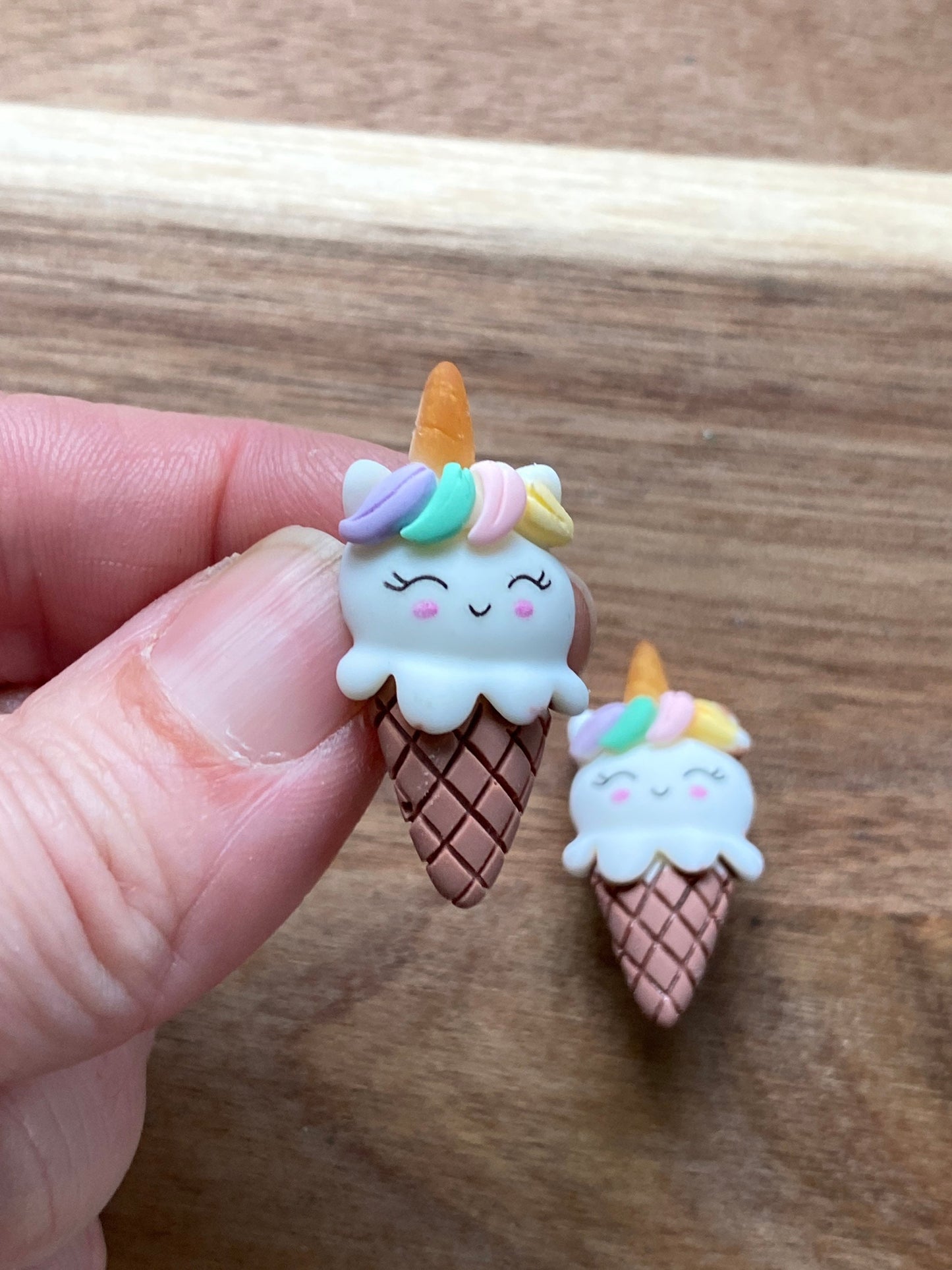 Kawaii ice cream cone clip on earrings (clip on| no pierce)