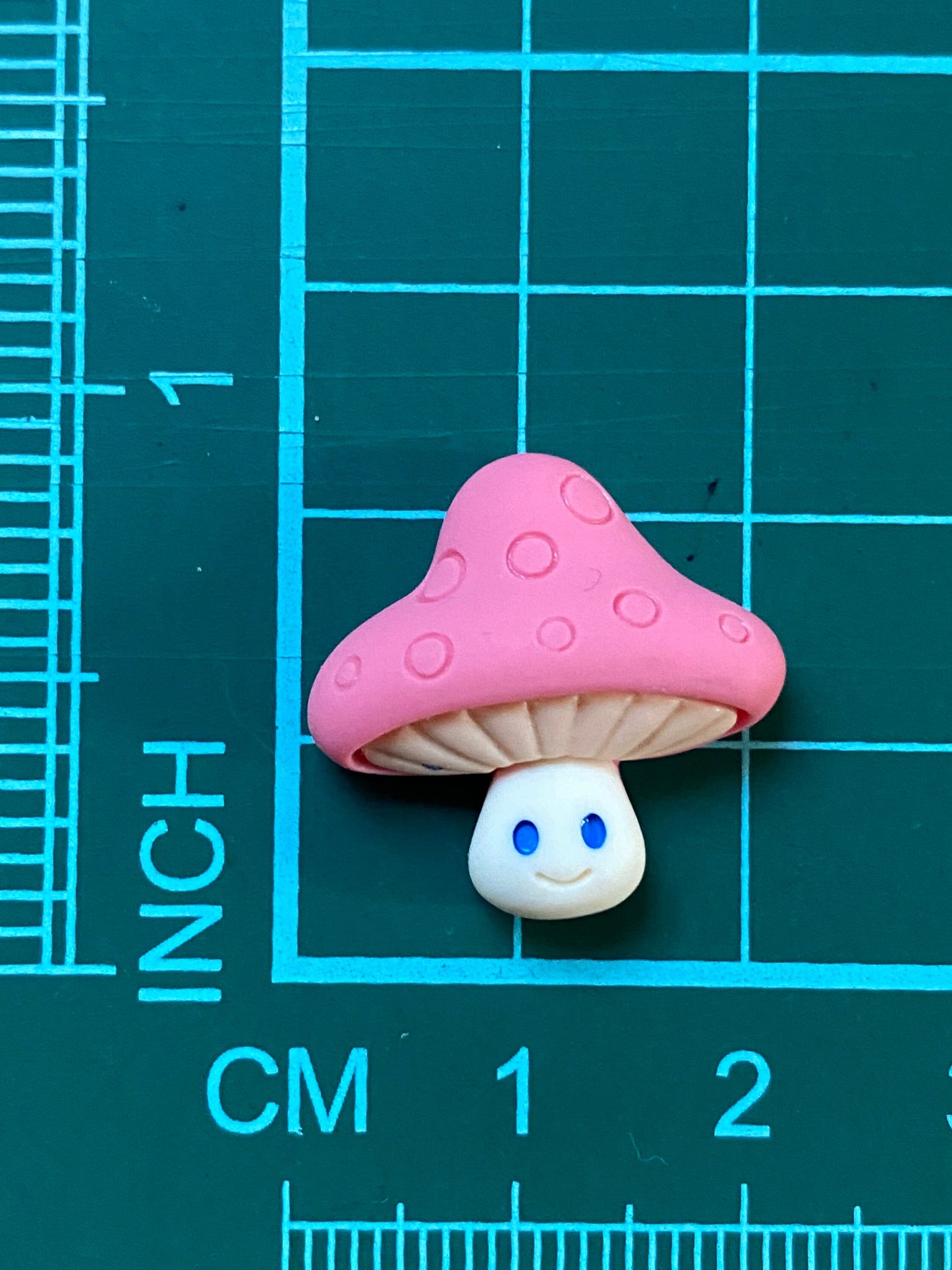 Adorable mushroom clip on earrings, pink mushroom earrings for unpierced ears