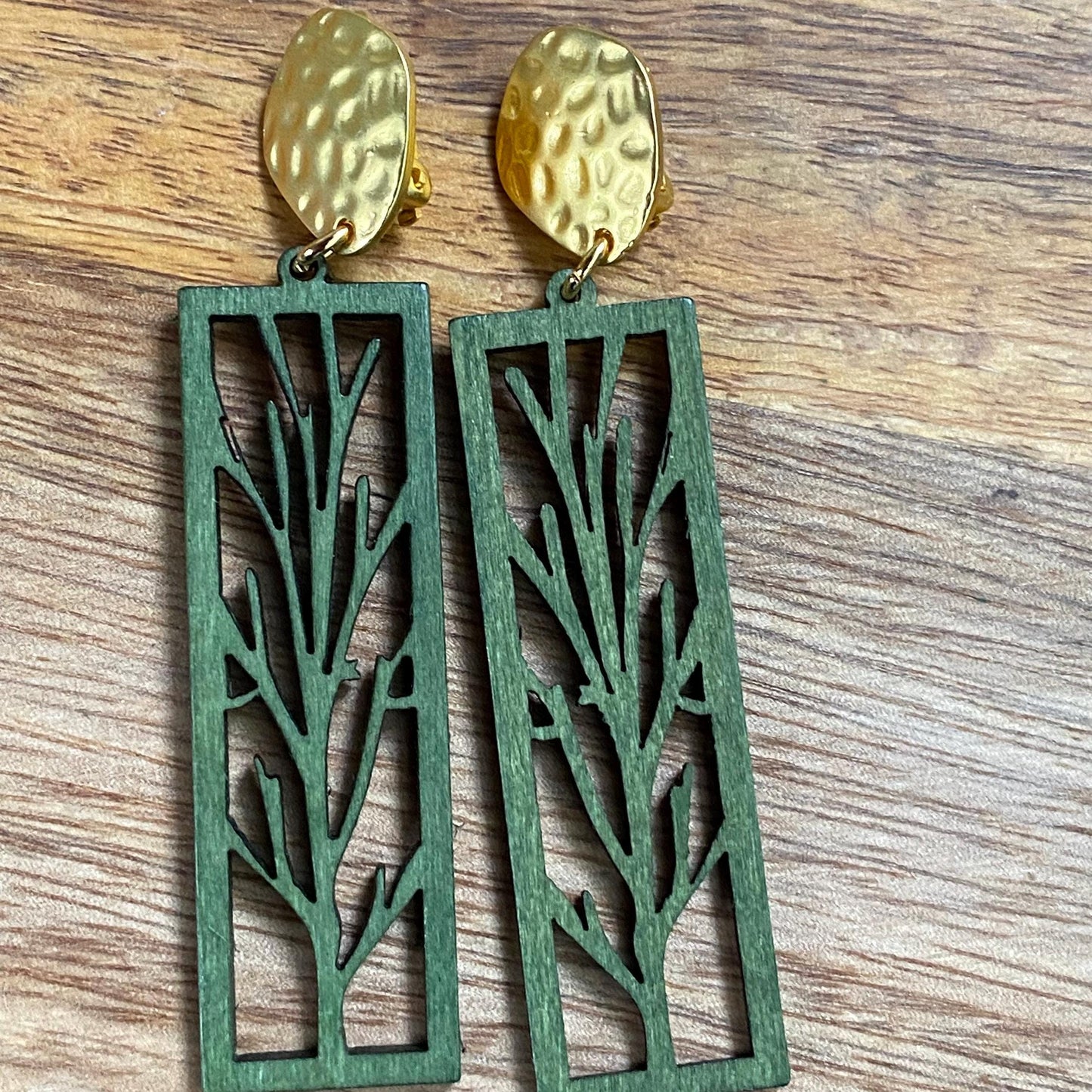 modern clip on earrings